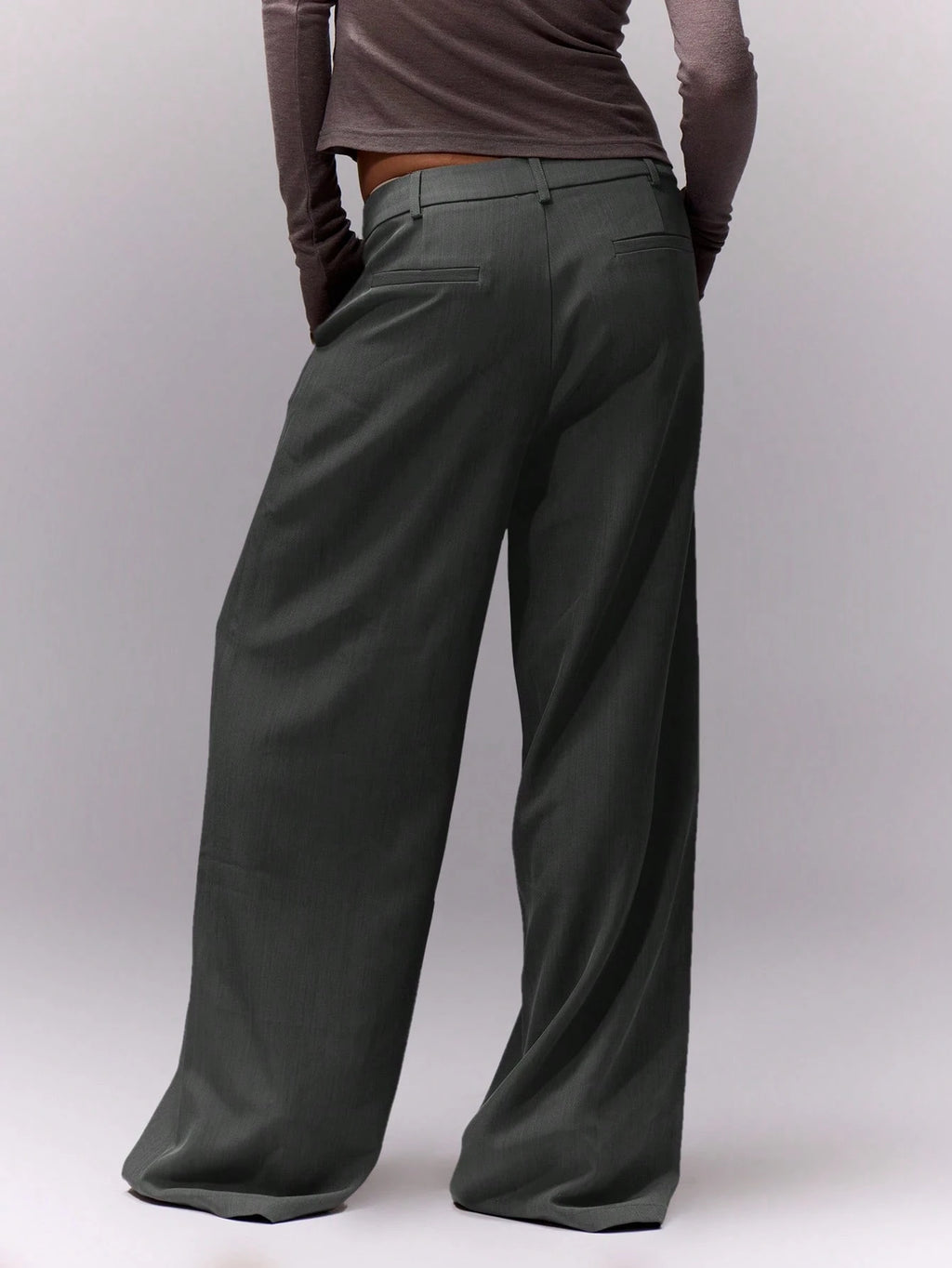 Dark Grey Loose Tailored Trousers II