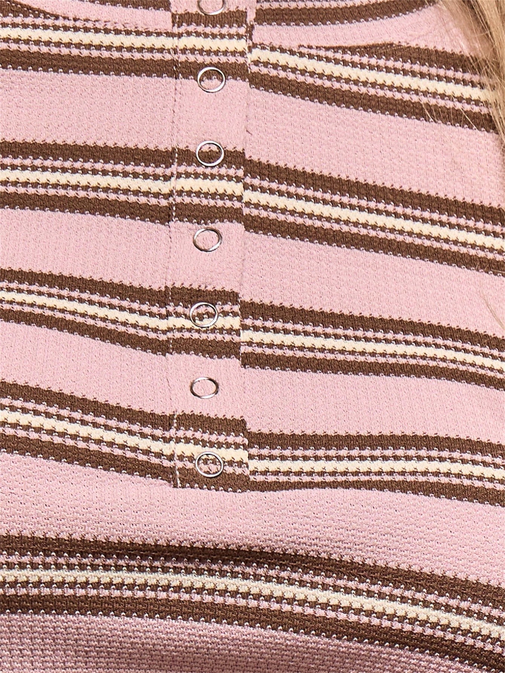 Pink Stripe Halterneck Mini Dress
