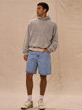 Baby Blue Washed Denim Shorts