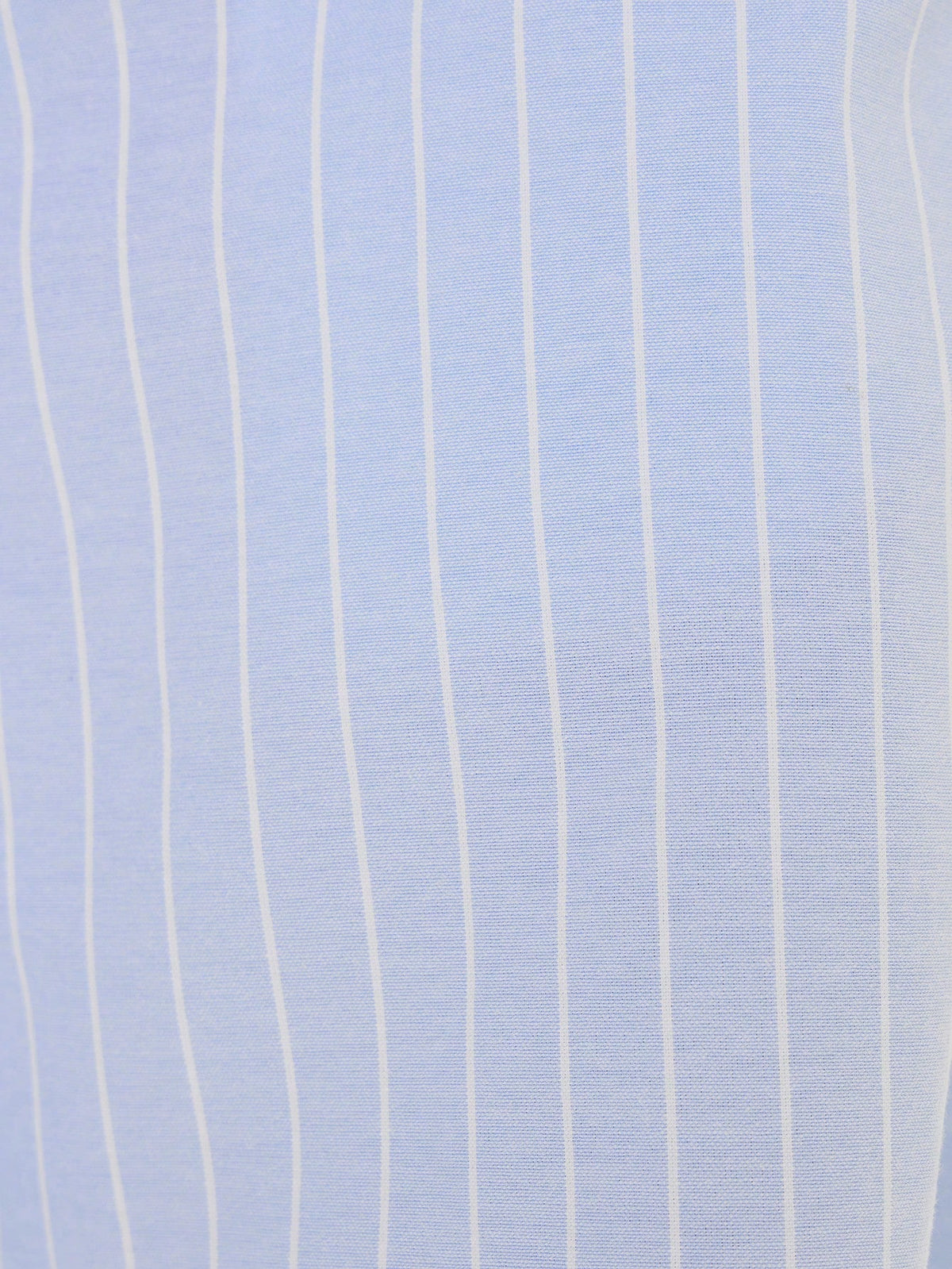 Baby Blue Pinstripe Straight Leg Trousers