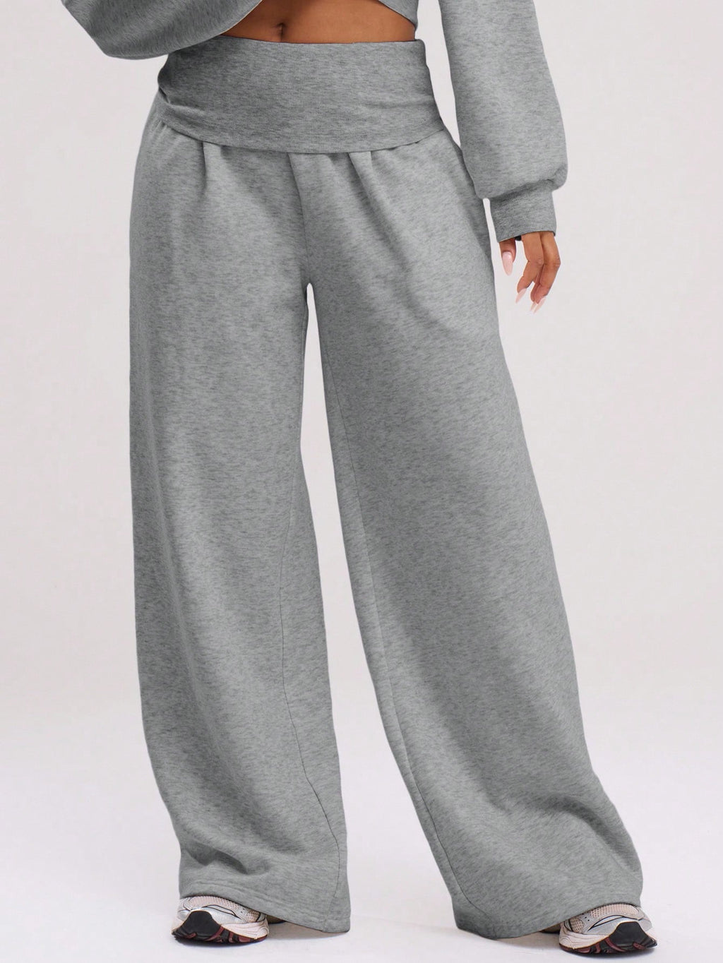 Dark Grey Extreme Wide Leg Trousers