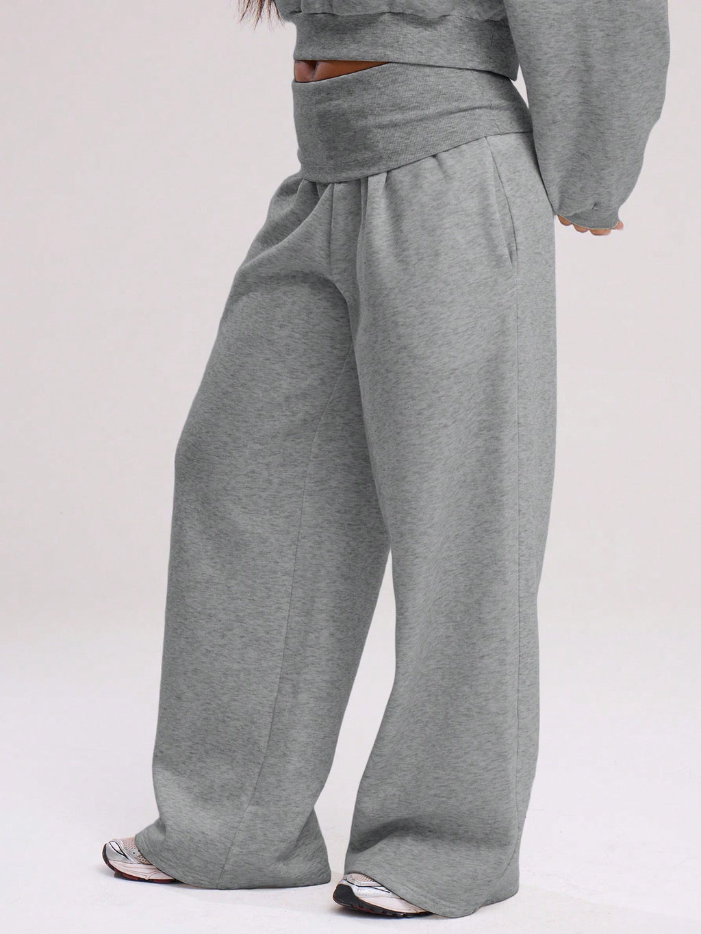 Dark Grey Extreme Wide Leg Trousers