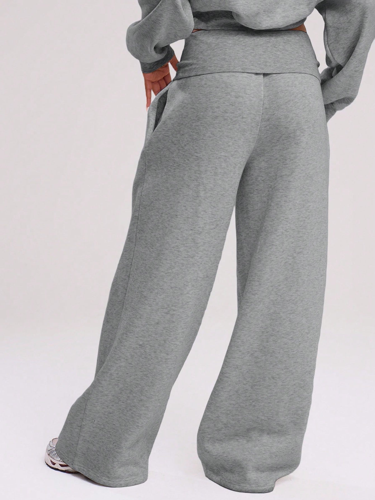 Dark Grey Extreme Wide Leg Trousers