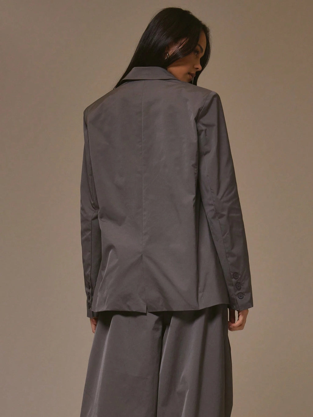 Dark Grey Oversized Blazer – Workwear