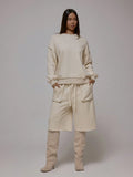 Apricot Raw Hem Jogger Shorts