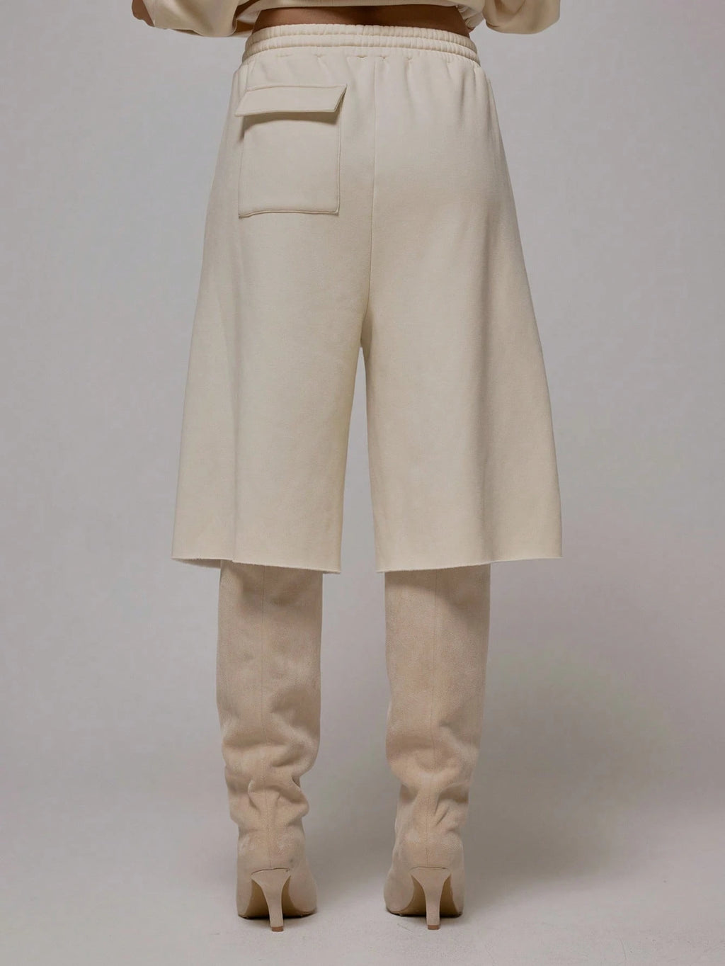 Apricot Raw Hem Jogger Shorts