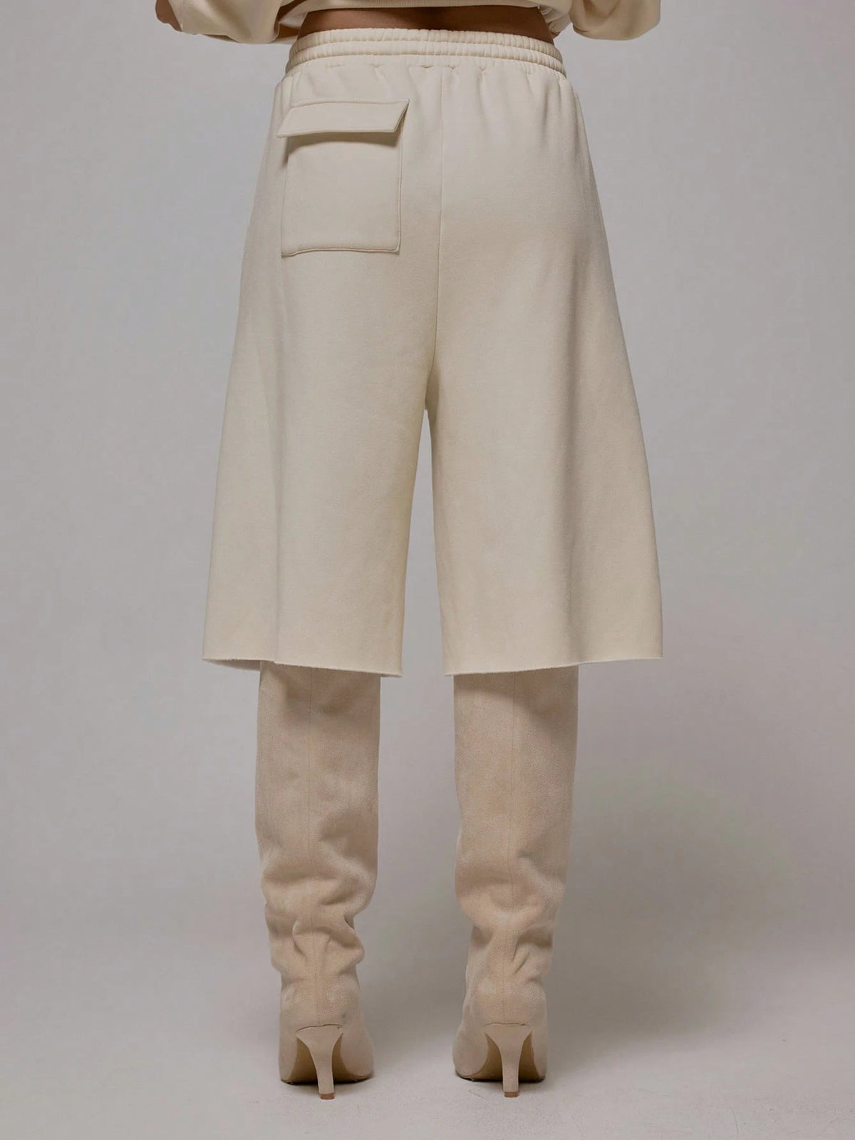 Apricot Raw Hem Jogger Shorts
