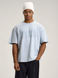 'Work Hard' Graphic Tee – Baby Blue