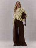 Yellow Polka Dot Long Sleeve Top