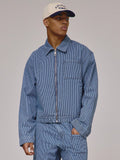 Medium Wash Cropped Denim Jacket
