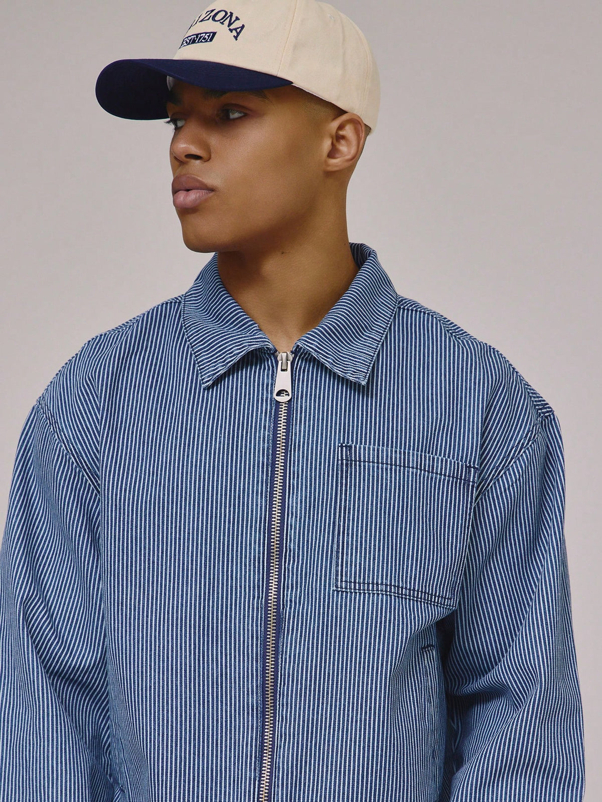 Medium Wash Cropped Denim Jacket