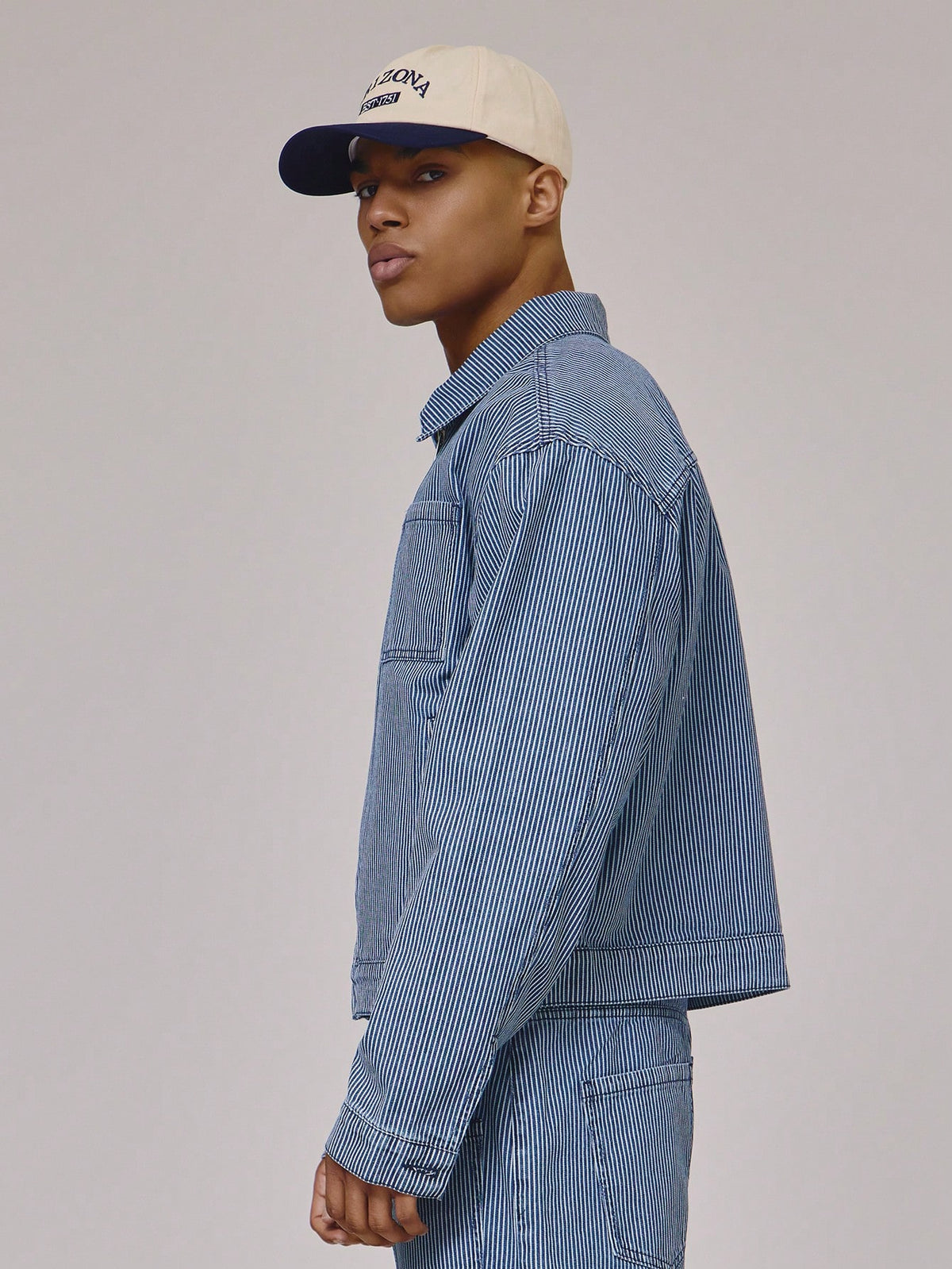 Medium Wash Cropped Denim Jacket