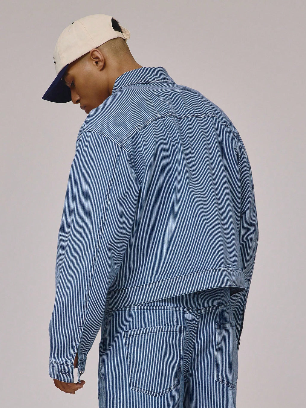 Medium Wash Cropped Denim Jacket