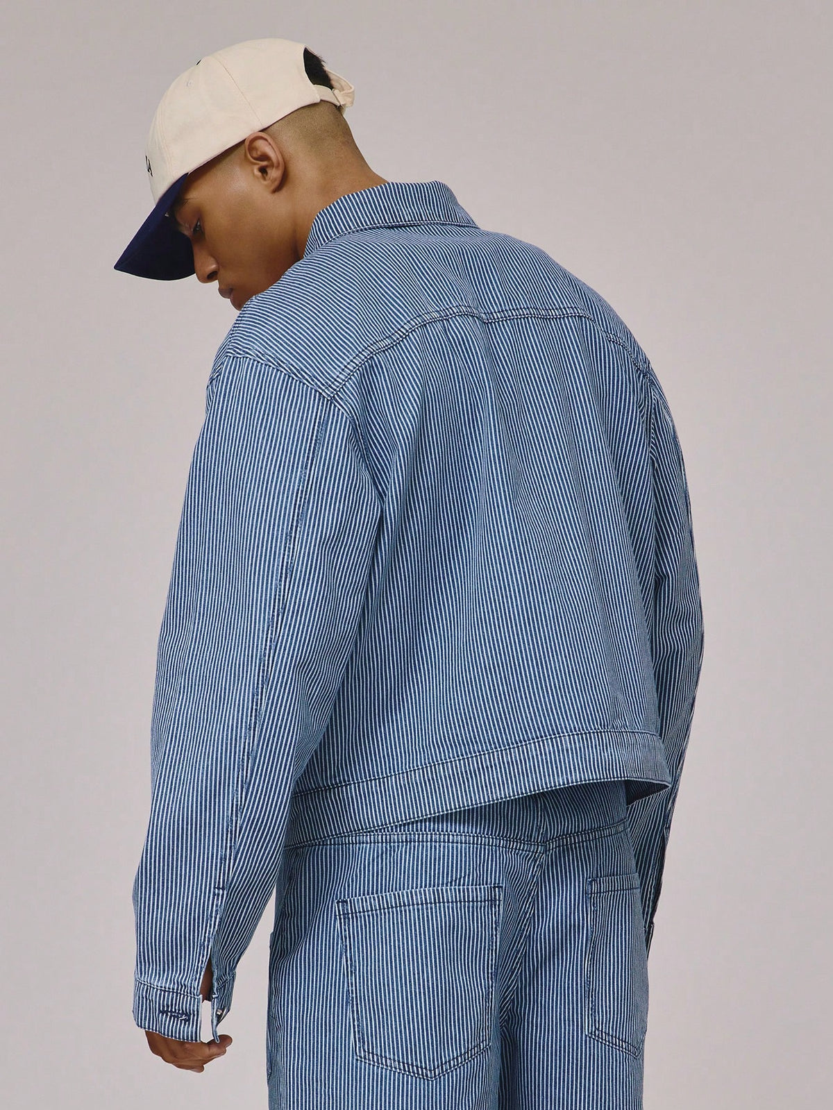 Medium Wash Cropped Denim Jacket