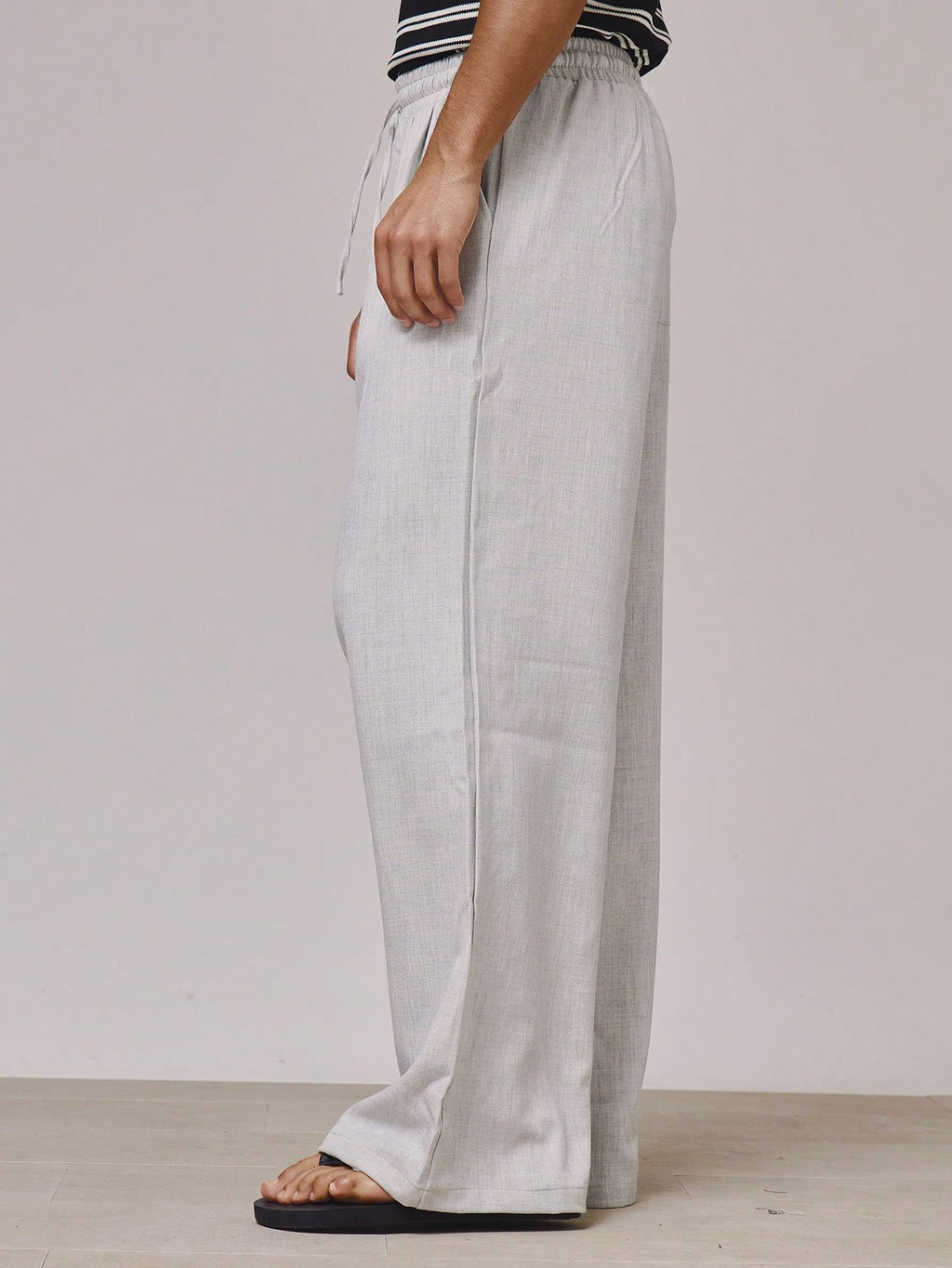 Grey Drawstring Jogger Trousers