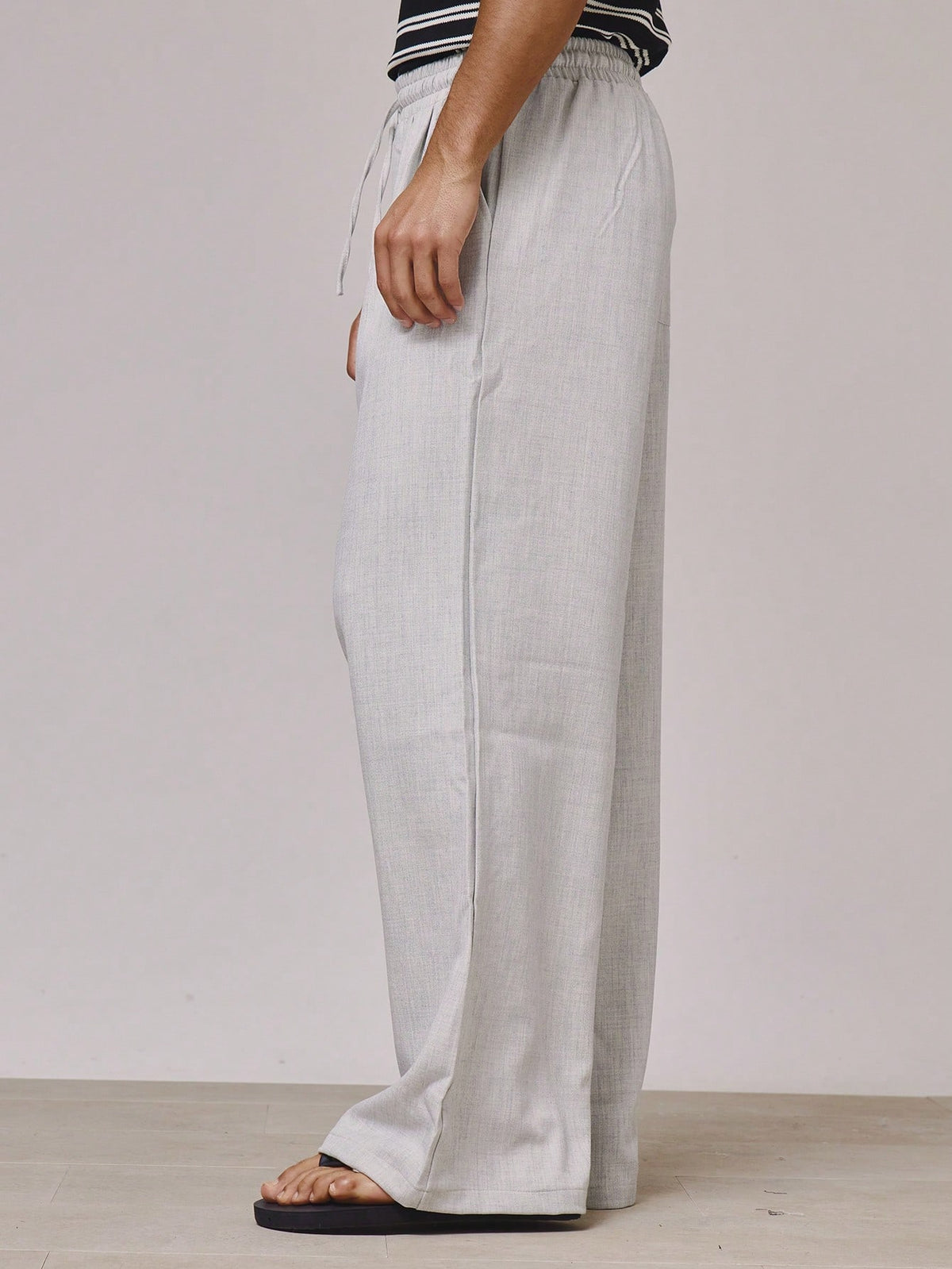 Grey Drawstring Jogger Trousers