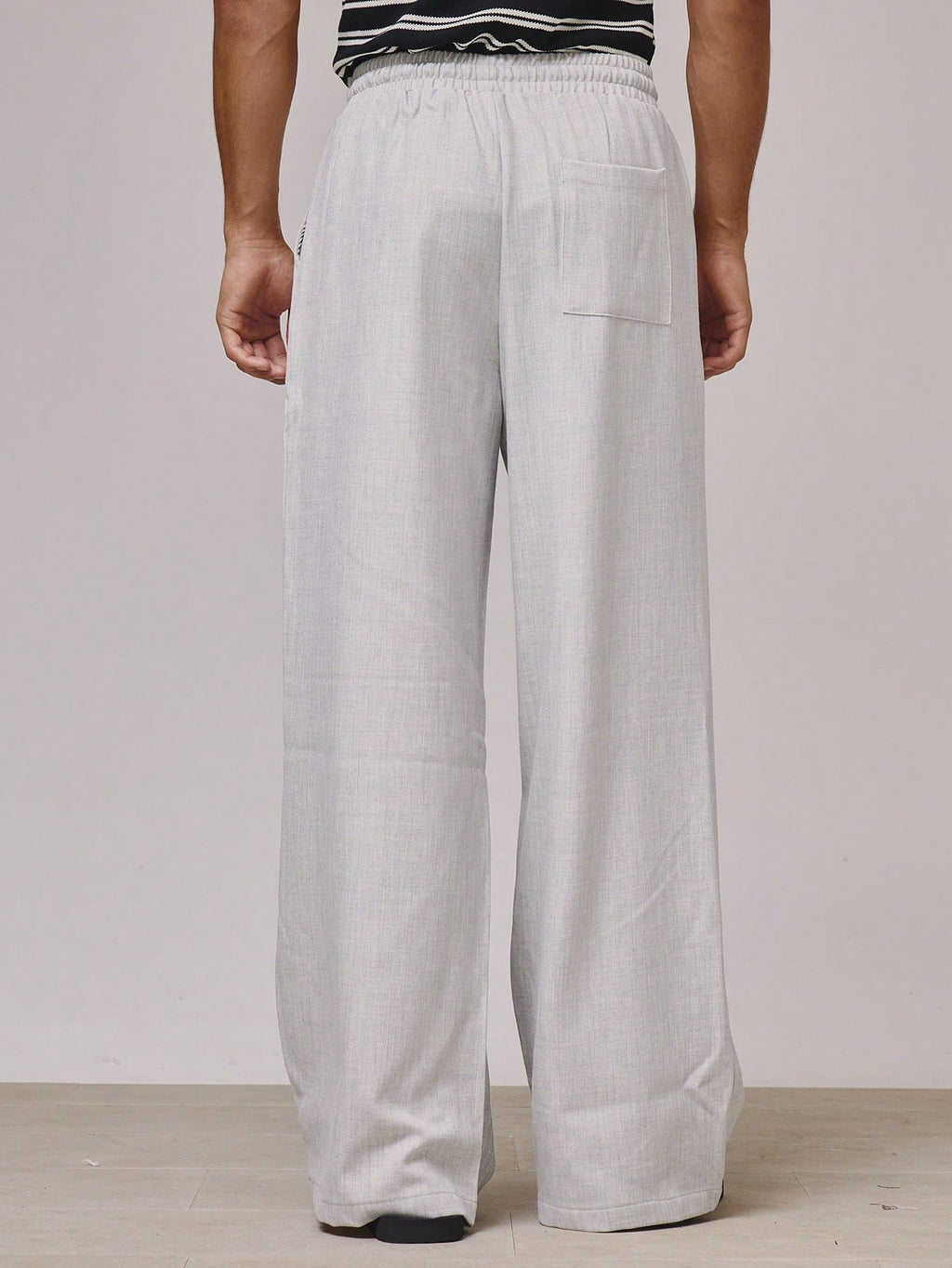 Grey Drawstring Jogger Trousers