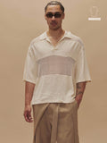Apricot Stripe Oversized Shirt