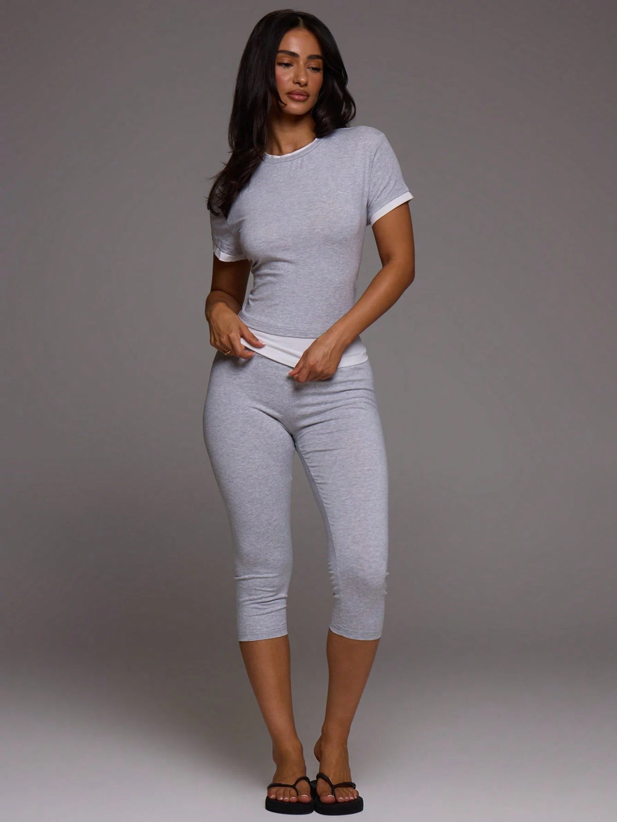 Double Layer Crewneck Tee