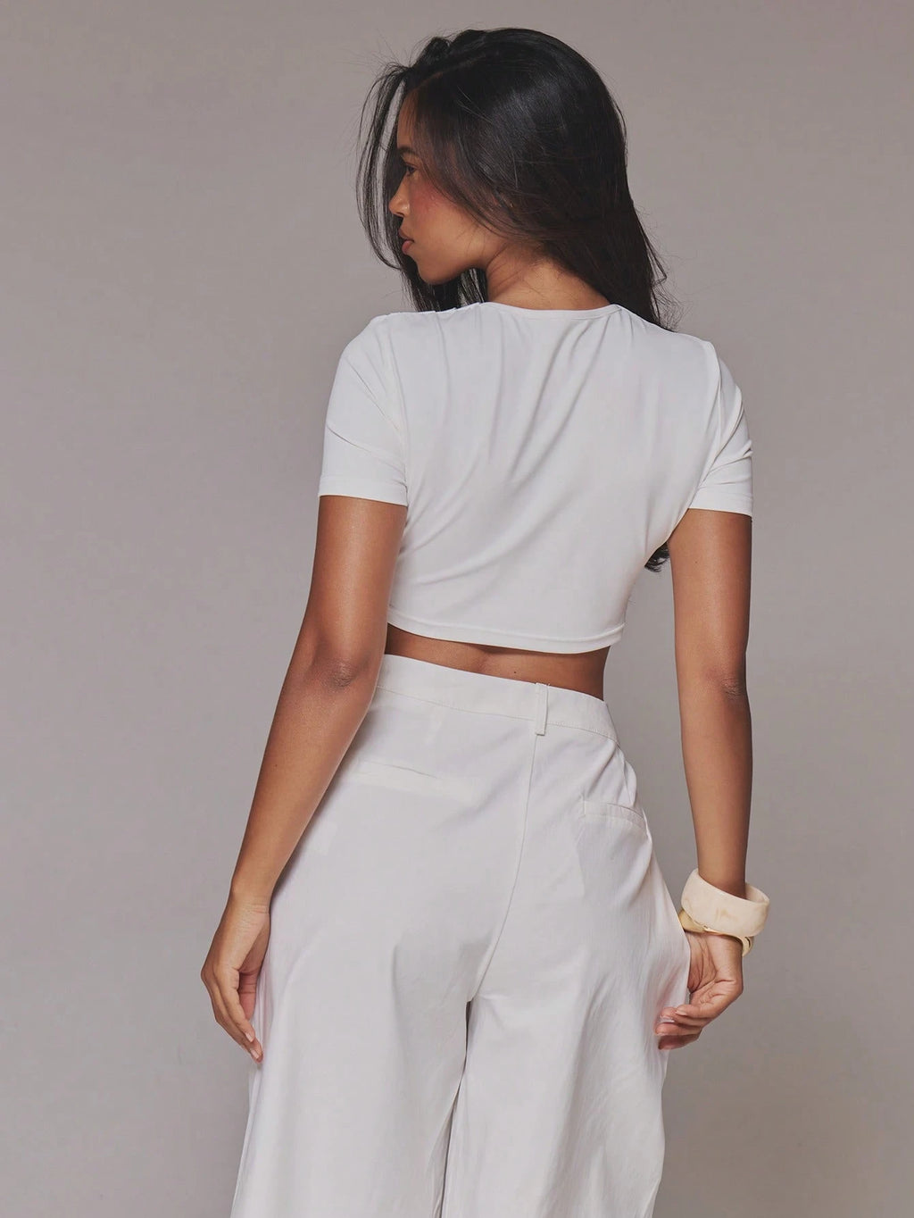 Wrap Front Micro Crop Top