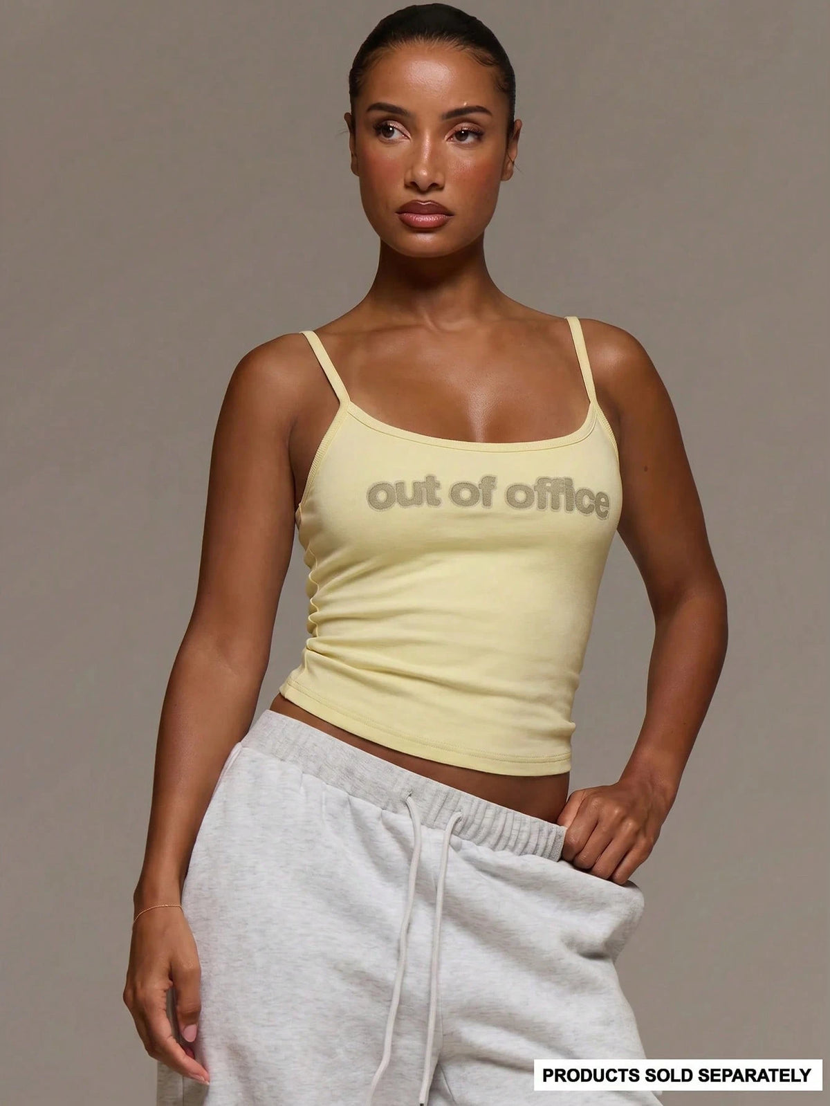 'Out Of Office' Cami Top – Yellow