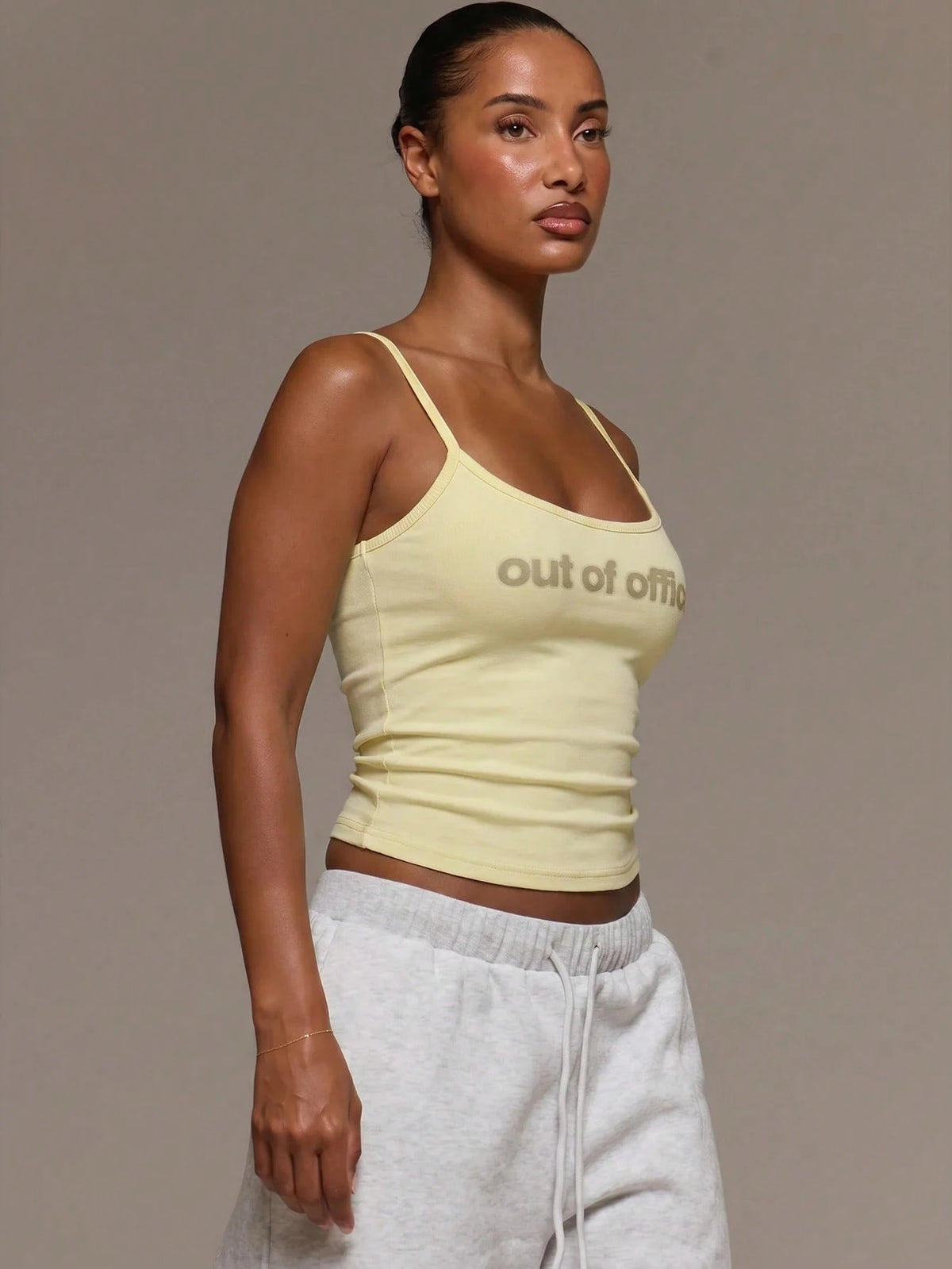 'Out Of Office' Cami Top – Yellow