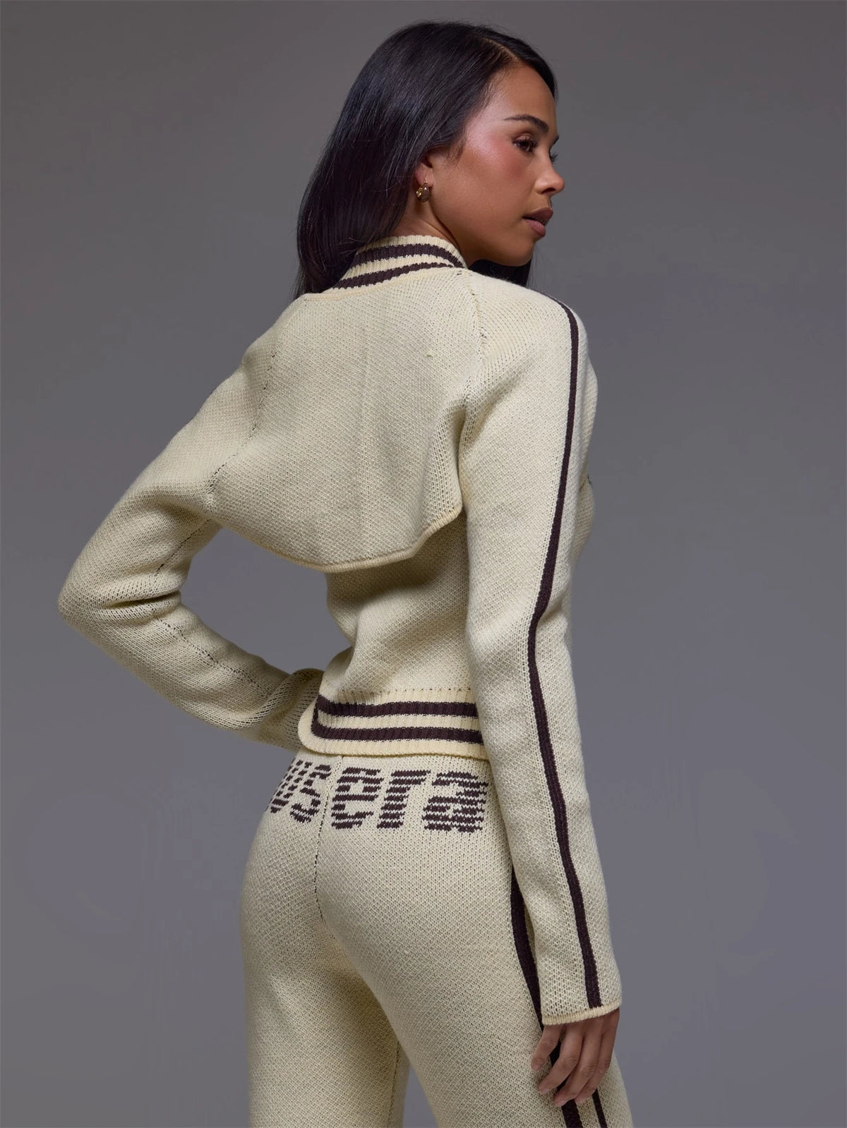 Yellow Knit Zip Top