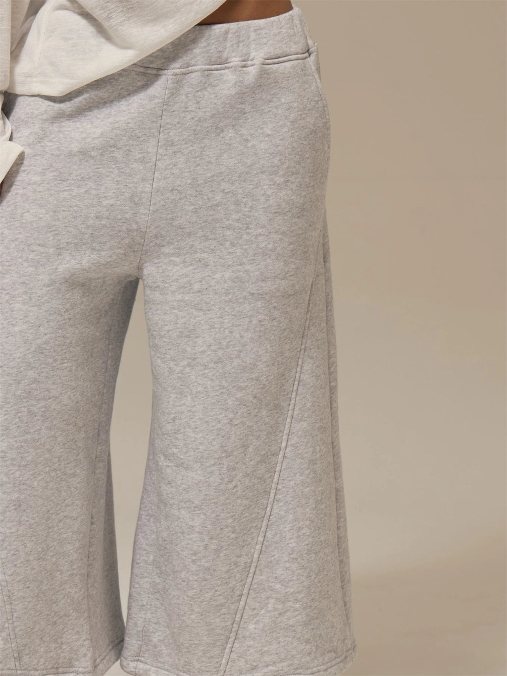 Heather Grey Fleece Longline Sweatshorts – Comfy Weekend