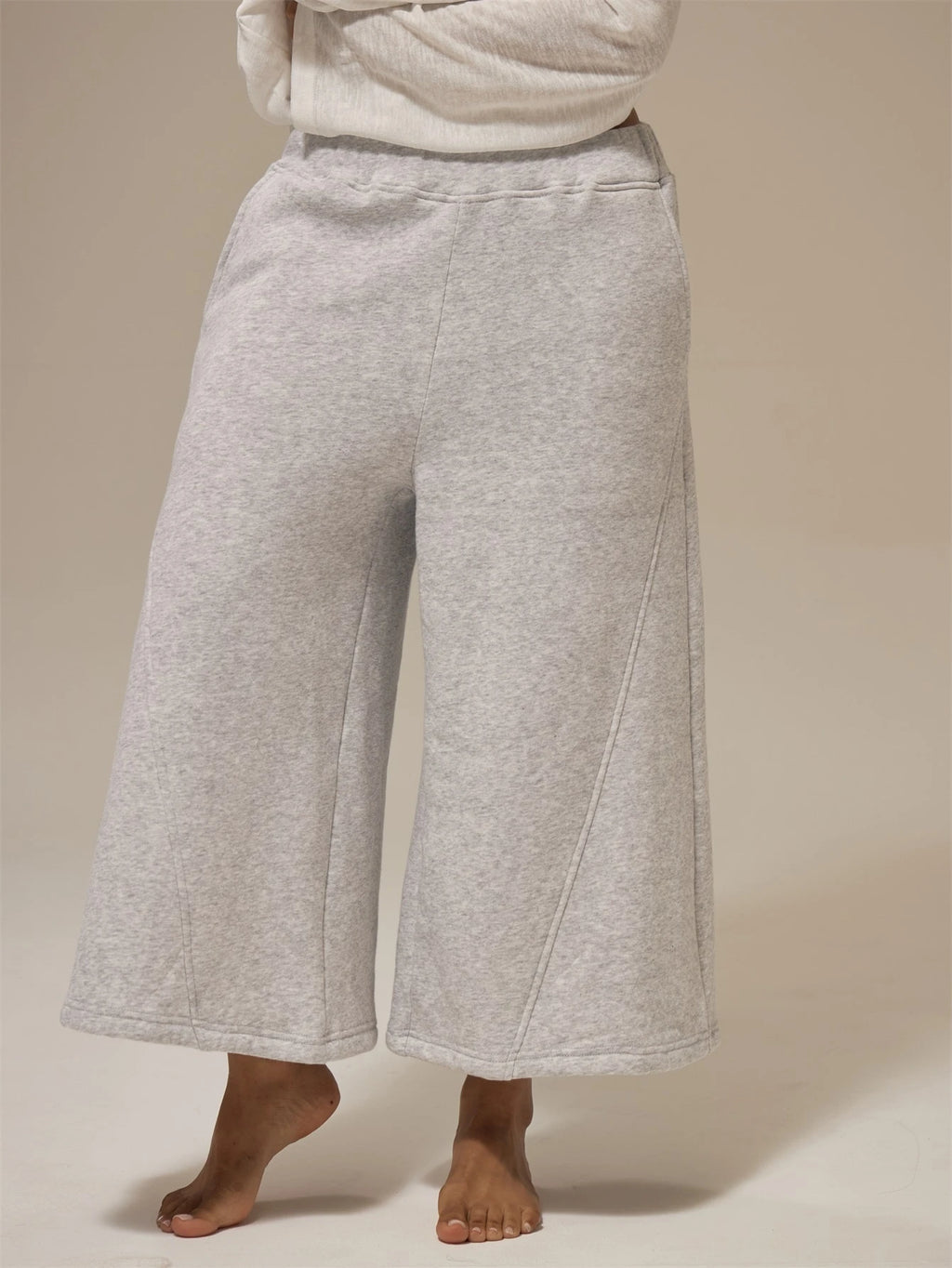 Heather Grey Fleece Longline Sweatshorts – Comfy Weekend
