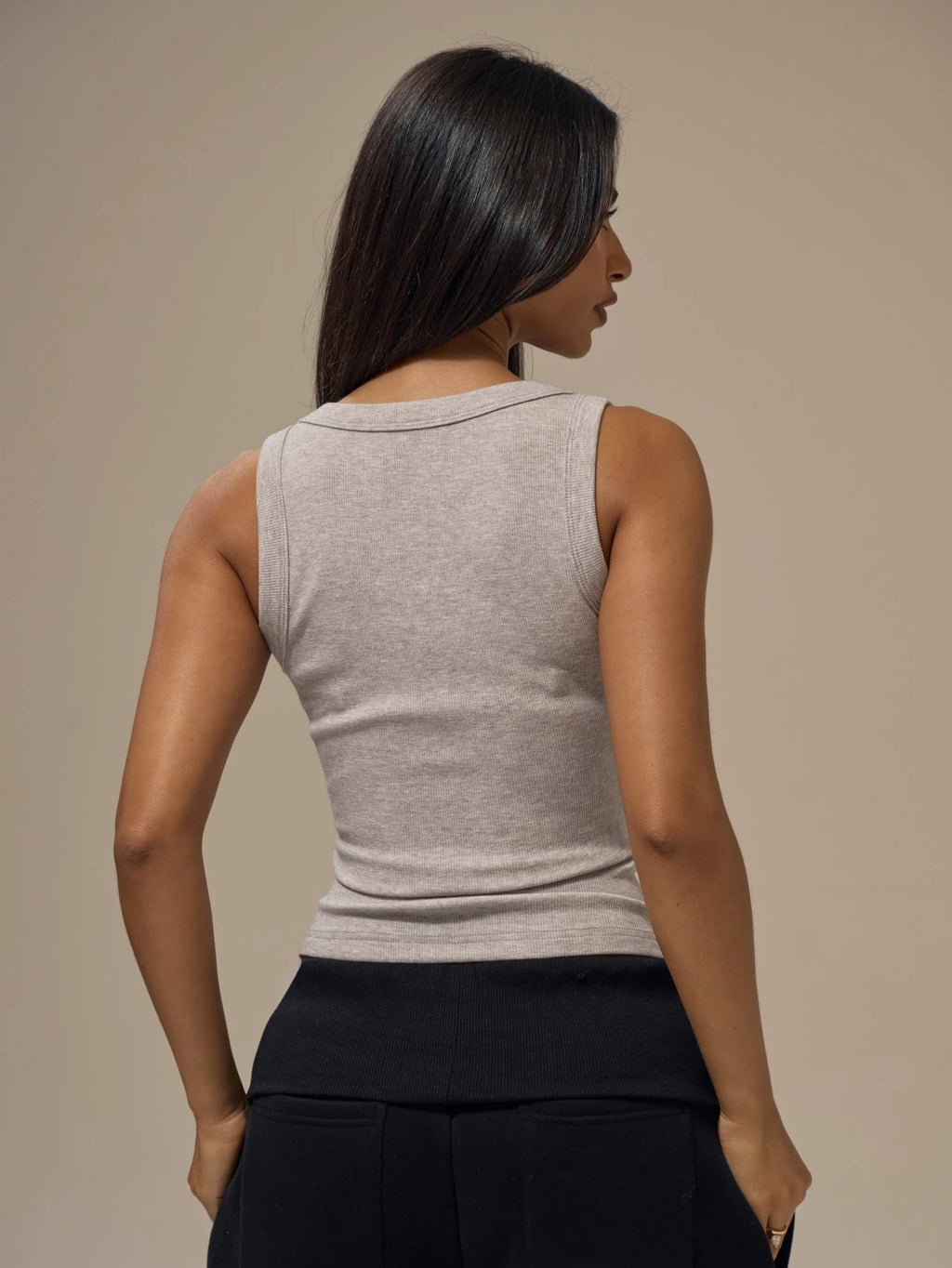 Rib Knit Tank Top 3-Pack – Grey, Black, White