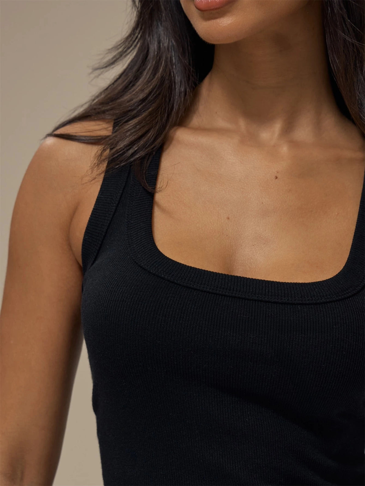 Rib Knit Tank Top 3-Pack – Grey, Black, White