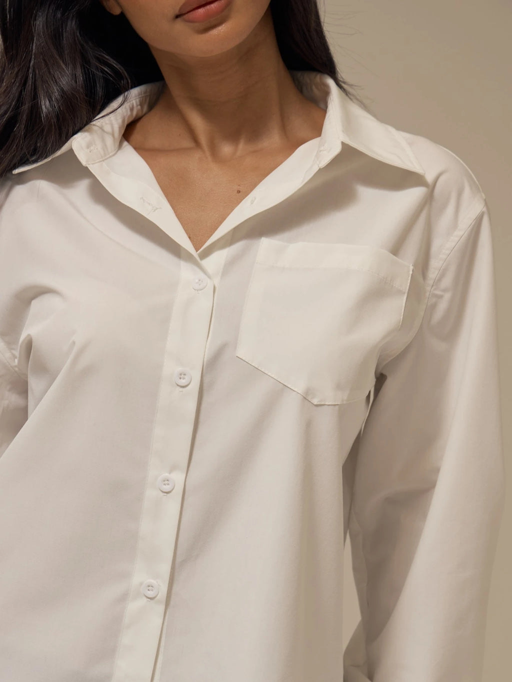White Oversized Poplin Shirt – Workwear