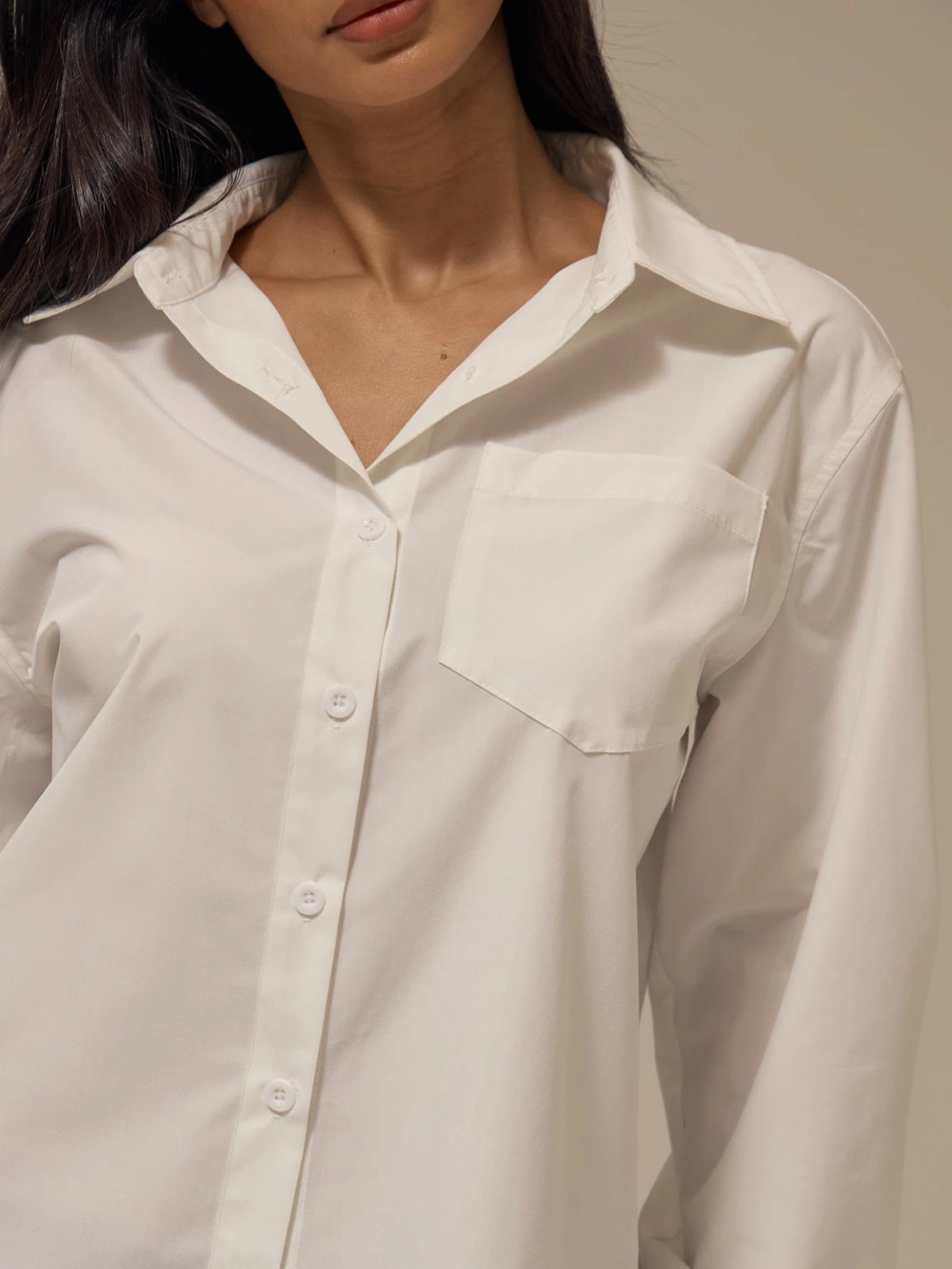 White Oversized Poplin Shirt – Workwear