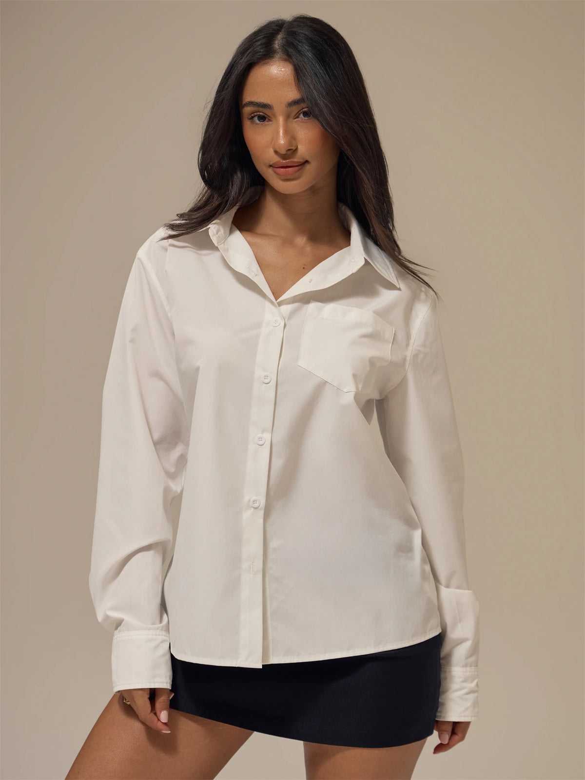 White Oversized Poplin Shirt – Workwear