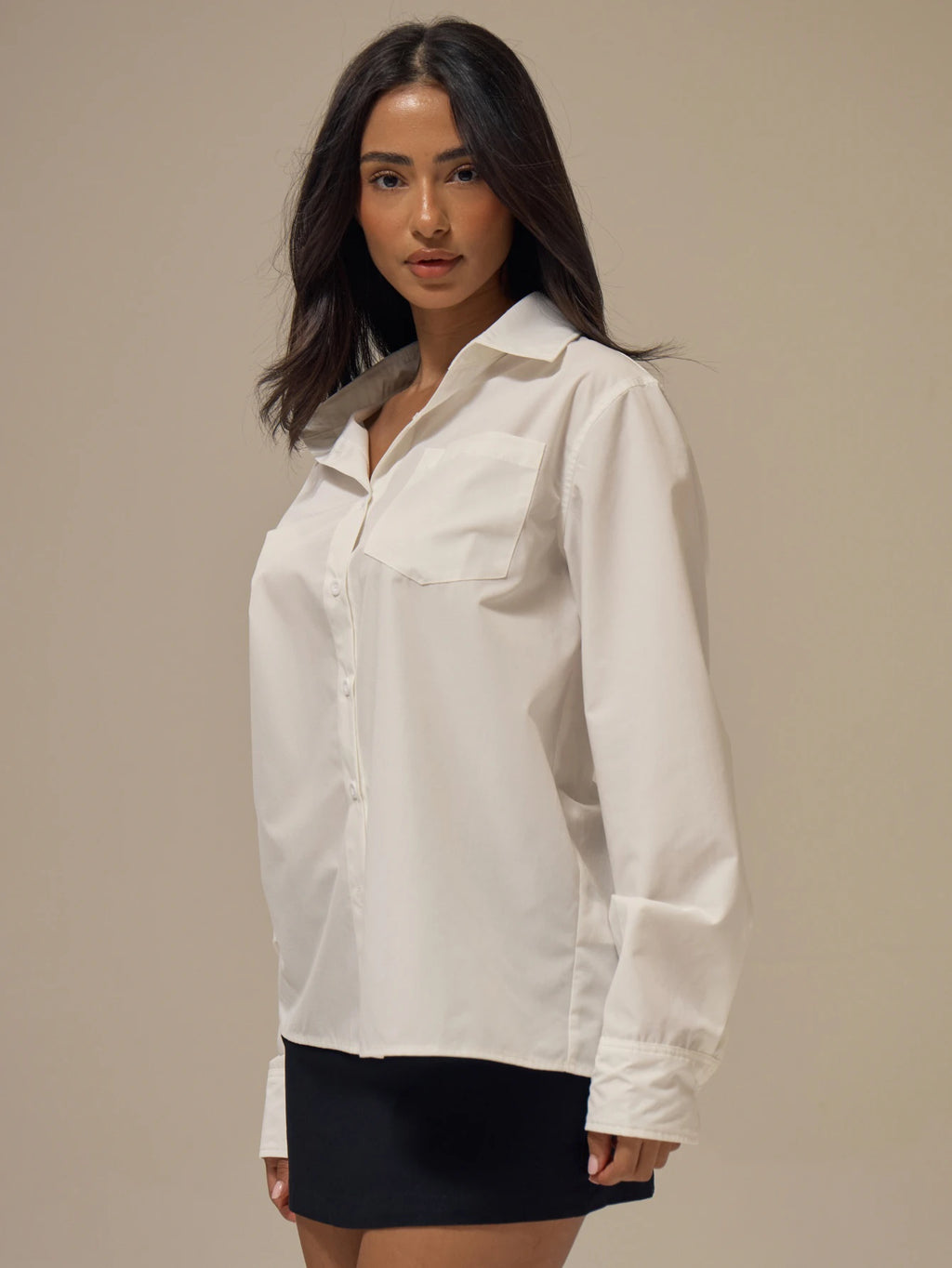 White Oversized Poplin Shirt – Workwear