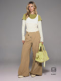 Multicolour Stripe Ruched Crop Top