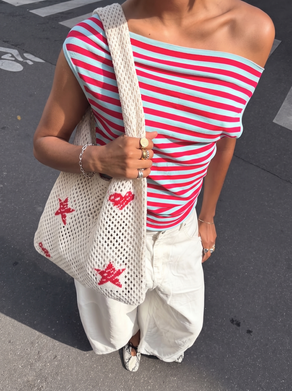 Pre-Order: STAR HEART CROCHET SHOULDER BAG