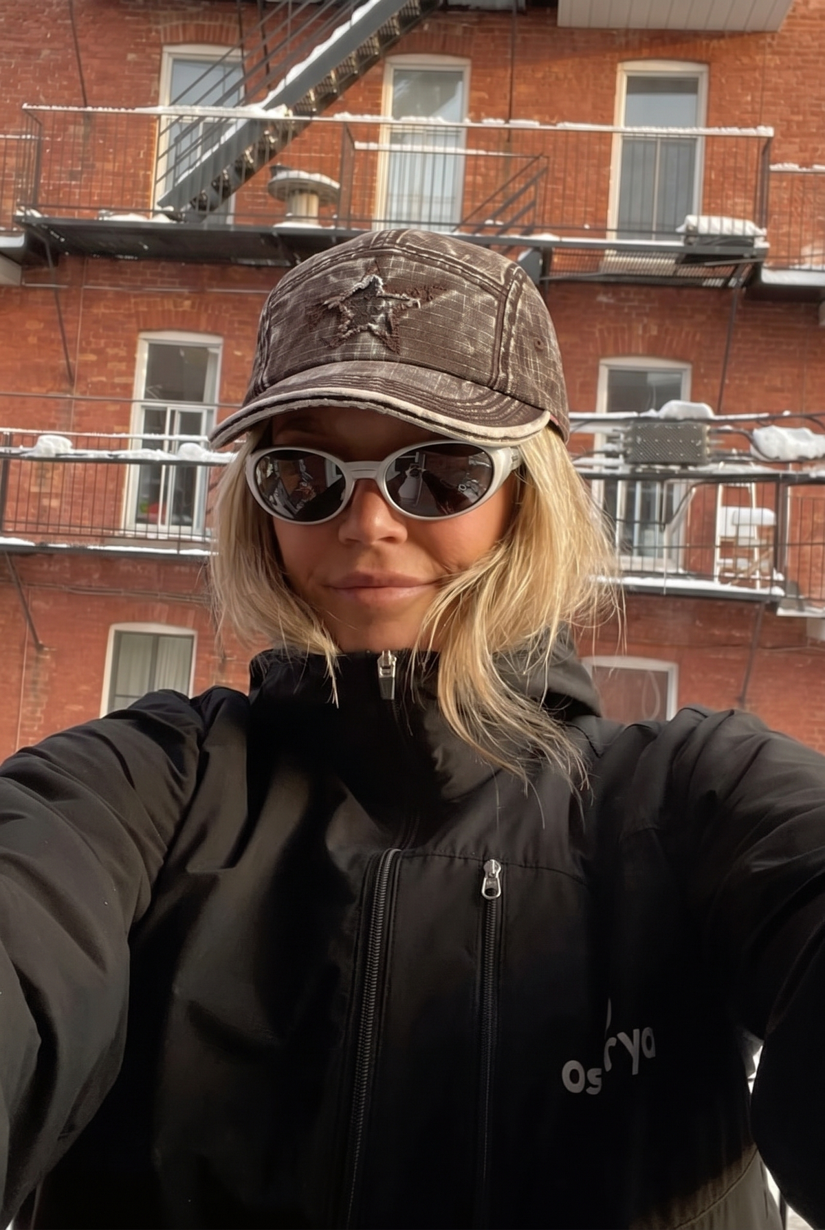 LACE Brown Washed Cap