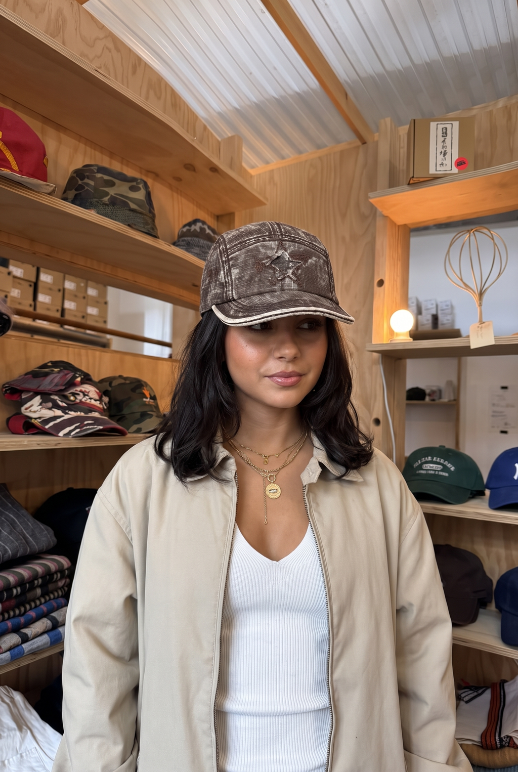 LACE Brown Washed Cap